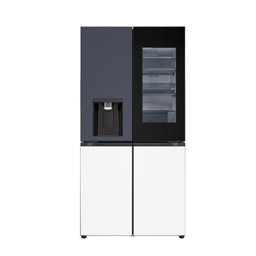 [LG] 디오스 AI 오브제컬렉션 노크온 매직스페이스 얼음정수기냉장고 817L 네이비/에센스화이트